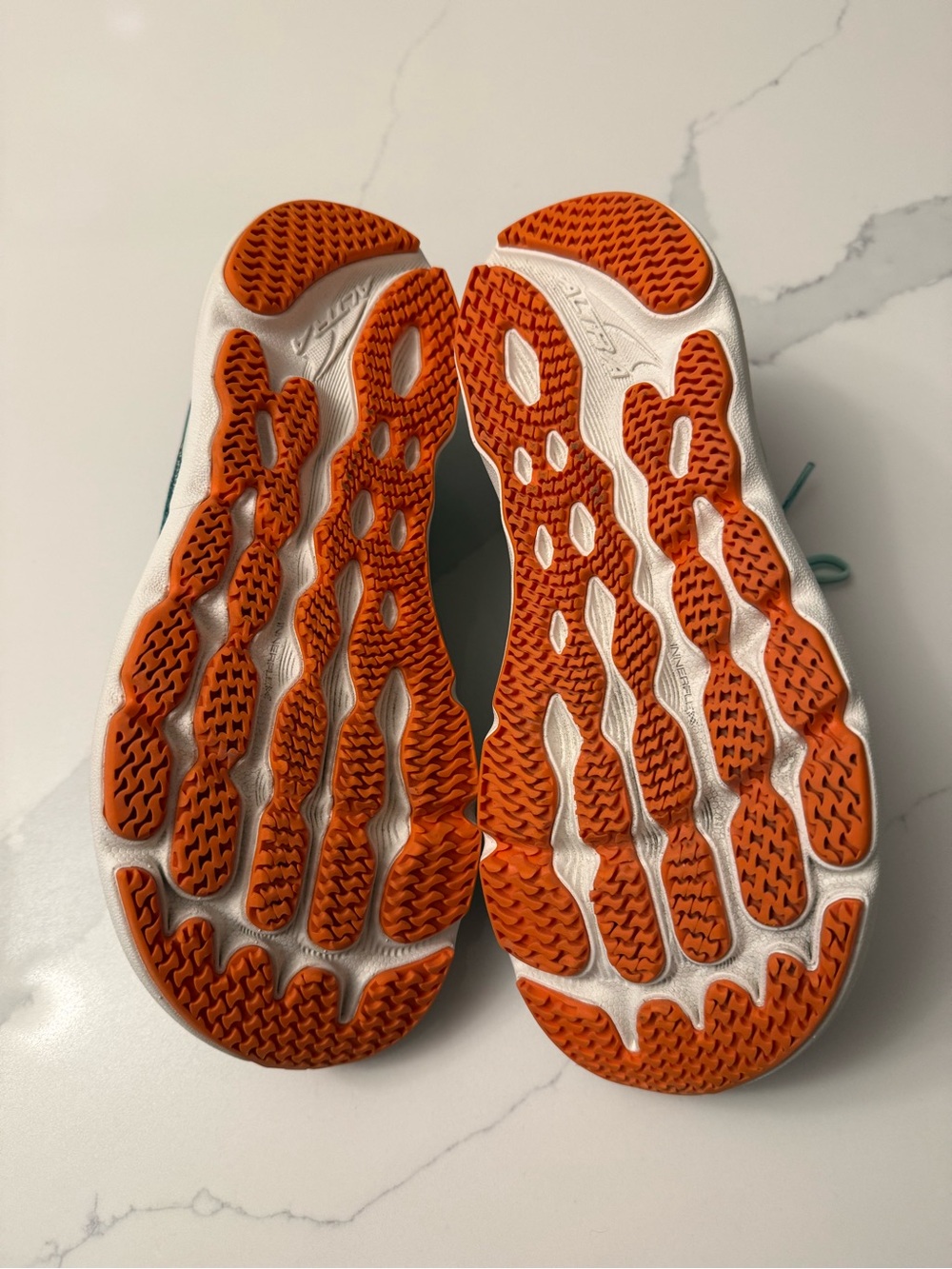 Altra Teal and Orange Mesh Stability Running Shoes - Picture 6 of 7